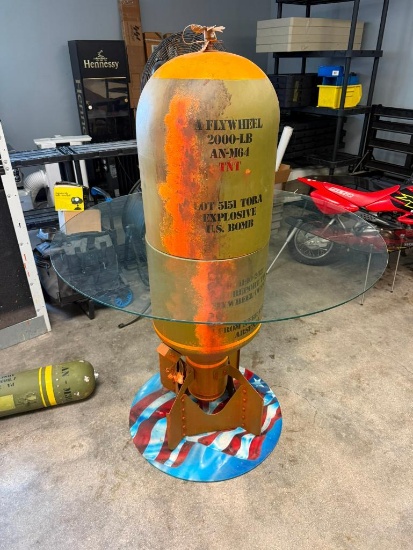 Handmade Replica Bomb with Glass Center Piece
