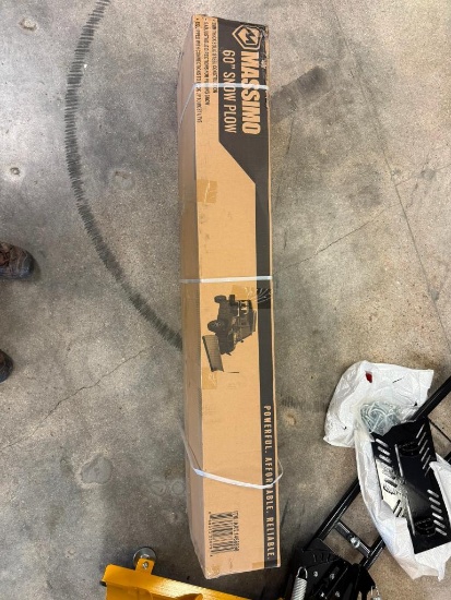 New In Box 60" Massimo Snow Plow - Comes with Mounts Push Tube, Plate and Hardware- for any ATV/UTV