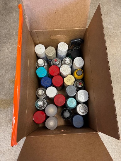 Box of Misc Paints & Polishes
