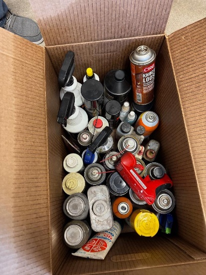 Box of Misc Automotive Chemicals and Lubricants