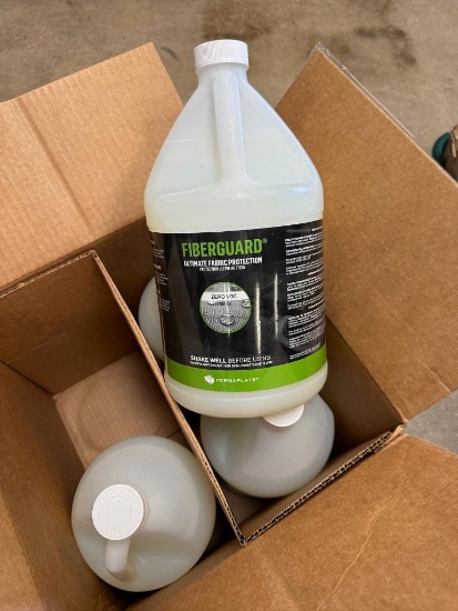 Box of 4 Gallons of Fiberguard Fabric Protection