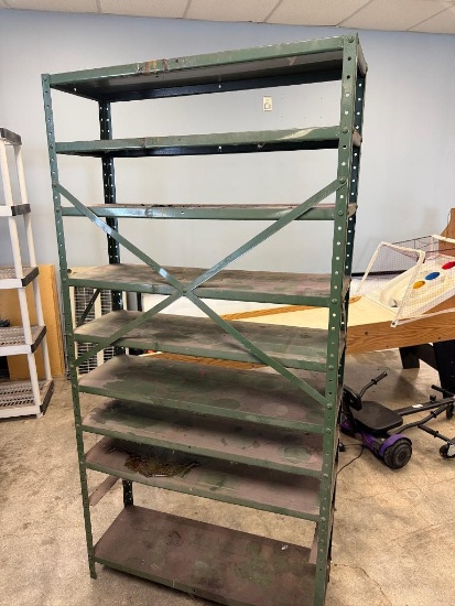 Used Gere Metal Rack with 9 Shelves