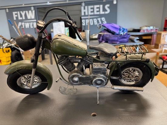 Collectible Miniature Motorcycle Green