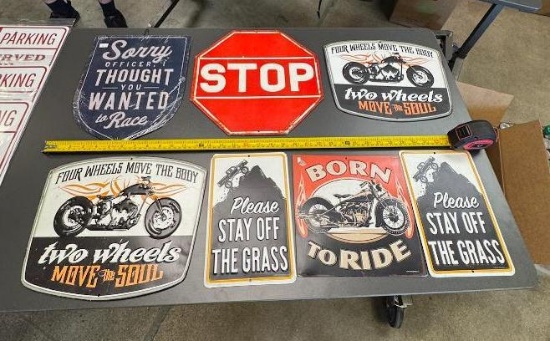 Pack of 8 signs