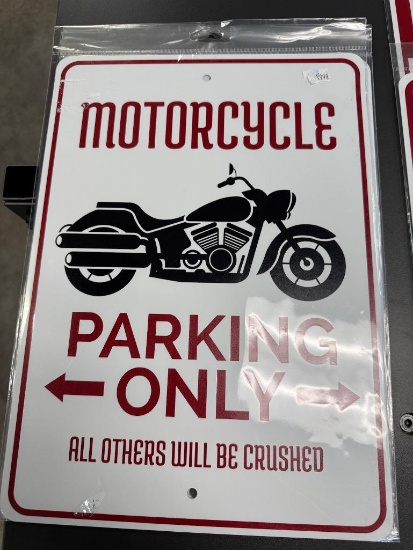 Motorcycle Parking Only Signs