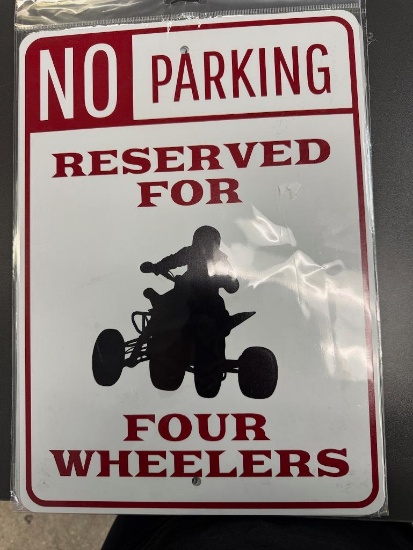 No Parking Reserved for Four Wheelers