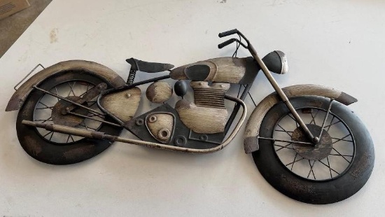 Metal Motorcycle Wall Art