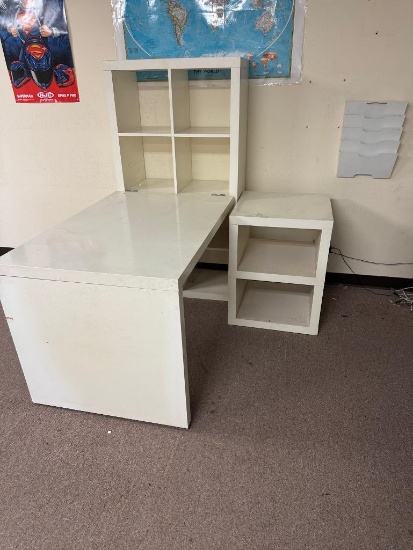 Used IKEA White Desk - 3 Pieces