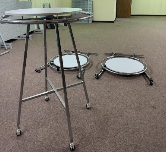 Lightly Used Round Clothing Racks - 3