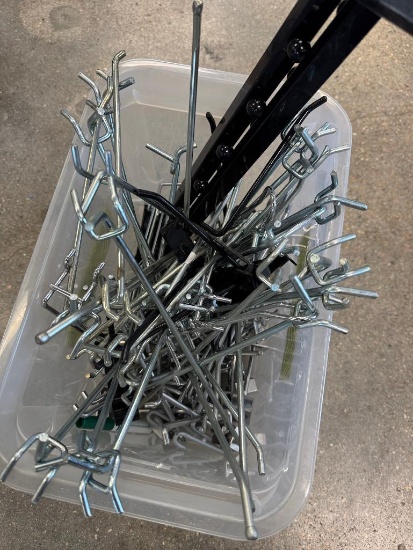 Box of Pegboard, Gridwall, & Slat Wall Hooks