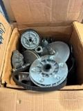 Box of Used and New CVT Clutches & Parts