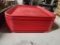 19 Count, Carlisle NCT 1418 Cafeteria Trays, 14in x 18in, Red