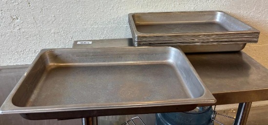 Lot of 10, Full-Size Size Steam Pans