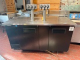 TRUE TDD-3-HC 69in Direct Draw Draft Beer System w/ 3-Keg Capacity, 2 Tap Towers