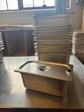 Lot of 15, 1/3 Size Steam Pans w/ Lids