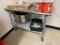 Stainless Steel Prep Table w/ Lower Shelf, Mobile Base