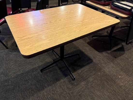 Lot of 4, Restaurant Tables, Rectangle, 42in x 36in x 30in, Laminate Top, Sold 4x's $