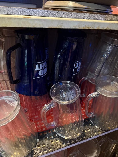 3 Bud Light 60oz Beer Pitchers