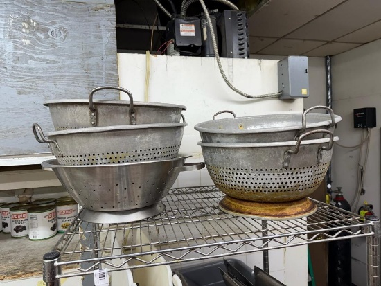Group of Five Colanders