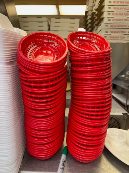 80+ Syscoware 9in Red Serving Baskets