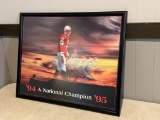 94 '95 Brook Berringer National Champion Nebraska Cornhusker Framed Print, DJM 1996