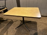 Lot of 4, Restaurant Tables, Rectangle, 42in x 36in x 30in, Laminate Top, Sold 4x's $