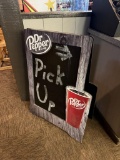 Dr. Pepper Chalk Menu Sandwich Board Sign, 30in x 40in
