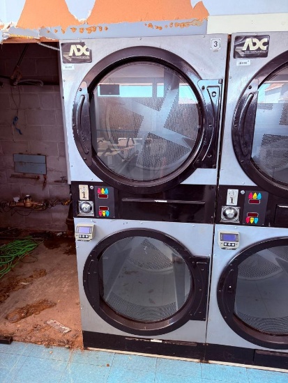 ADC (American Dryer Corp.) ADG-444D - 45lb Dual-Pocket Stack Commercial Dryers