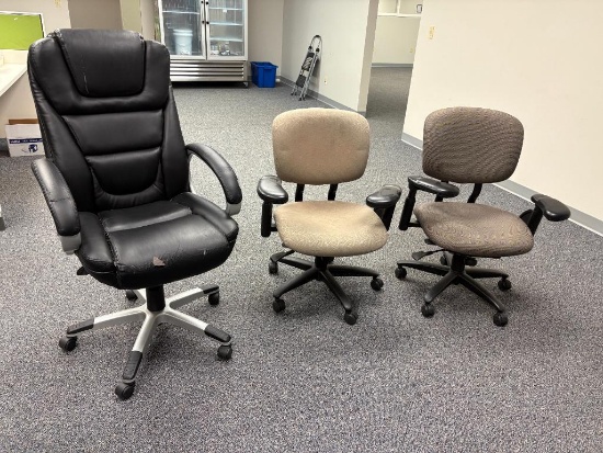 Lot of 3 Office Chairs