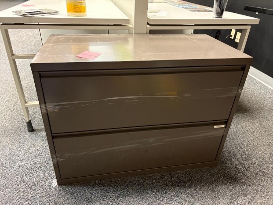 2-Drawer Lateral Metal File Cabinet 36" x 18" x 26"