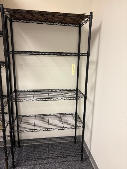 Black Wire Shelving Unit 72" x 36" x 16"