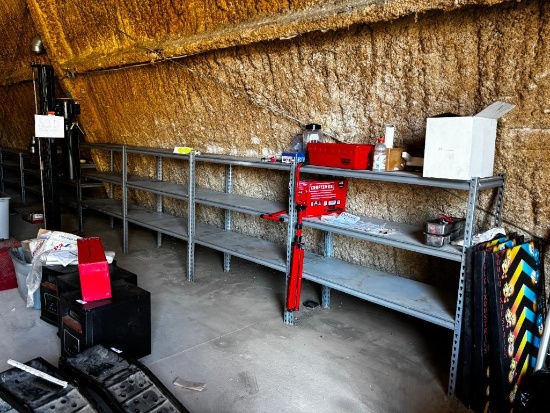 Eight Sections of HD Steel Shelving, ea. 48in Wide