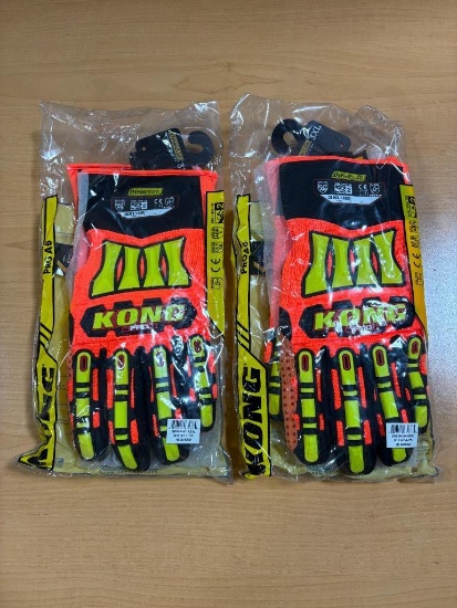 Lot of 2, New Pairs, Kong Pro 46, Size 3XL XXXL Ironclad Kong Pro A6 Impact & Cut Resistant Gloves,
