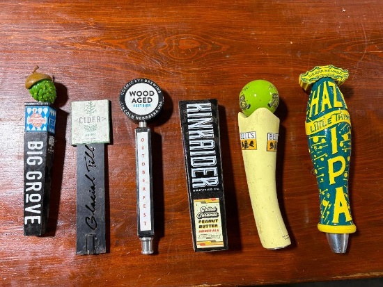 Lot of 6 Tap Handles, See Images for Details