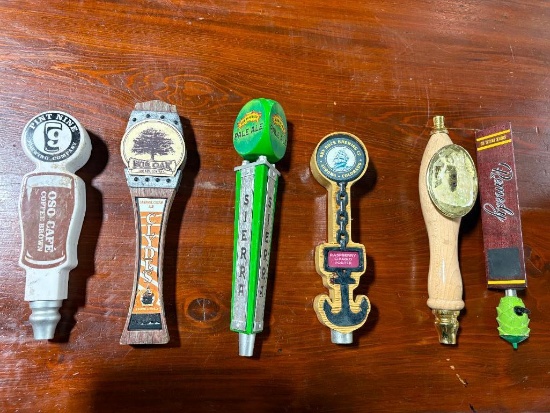 Lot of 6 Tap Handles, See Images for Details