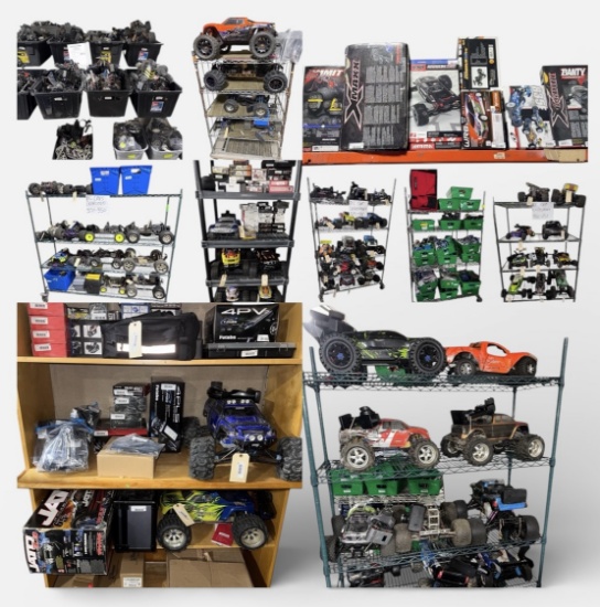 Massive RC Car Liquidation, Cars, Parts, 1 Estate