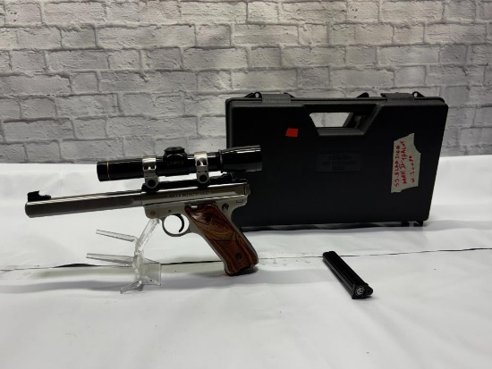 Ruger .22 Cal LR Mark II Competition Target Model SN: 218-46642 w/ Scope