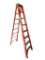 Keller Fiberglass Extra Heavy-Duty A-Frame Ladder, 12ft Max Reach, 8ft Ladder Size, 300lb Capacity,