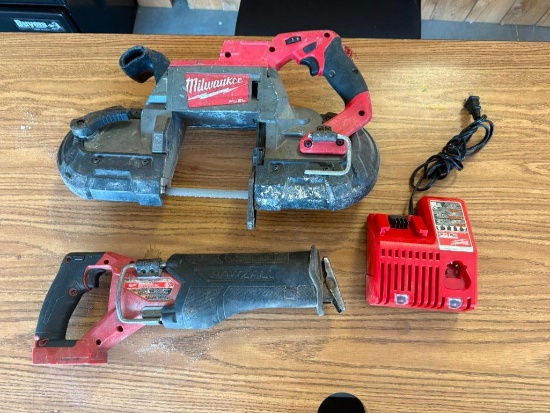 Milwaukee Cordless Band Saw & Sawzall w/ Charger, No Batteries, M12 M18 (No Case)