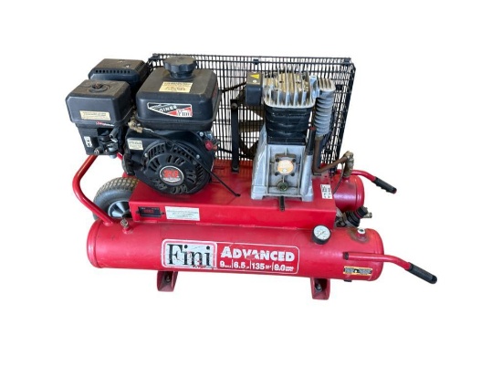 Fini Advanced Portable Air Compressor 9 Gallon, 6.5HP, 135 Max PSI 9.0 CFM