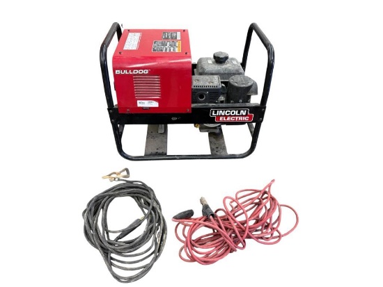 Lincoln Electric Bulldog 5500 Arc Welder/Generator Only 23 Hours, w/ Welding Leads/Cables
