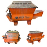 Mud Hog Model MMH12 Skid Steer Concrete Mixing & Dispensing Attachment, Used Once, Like New