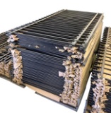 43 New, 4ft Tall Ornamental Flat Top Fence Panels, 344 Running Feet, New Stock, Palletized