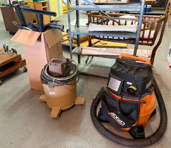 Ridgid Vacuum and Older Shop Vac, Wet/Dry Attachments