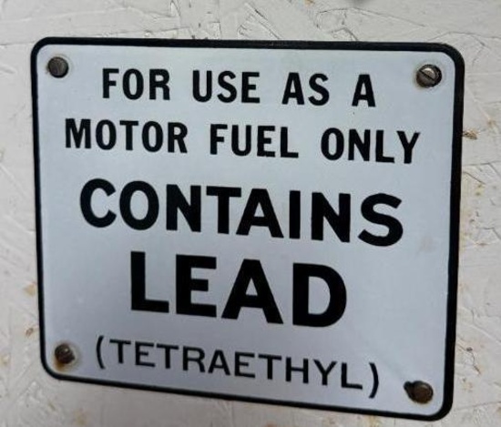 Small Sign, Contains Lead