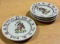 Rare 1940's - 60's Storz Western Cowboy Dinnerware Wallace China Los Angeles, Calif, by Artist Till