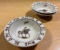 Rare 1940's - 60's Storz Western Cowboy Dinnerware Wallace China Los Angeles, Calif, by Artist Till