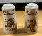 Rare 1940's - 60's Storz Western Cowboy Dinnerware Wallace China Los Angeles, Calif, by Artist Till