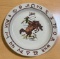 Rare 1940's - 60's Storz Western Cowboy Dinnerware Wallace China Los Angeles, Calif, by Artist Till
