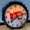 Storz Beer Lighted Clock in Wood Gingerbread Frame (Missing Outside Convex Glass), Working